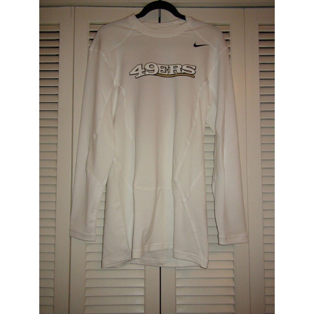 NWOT Nike NFL San Francisco 49ers White Long Sleeve Shirt